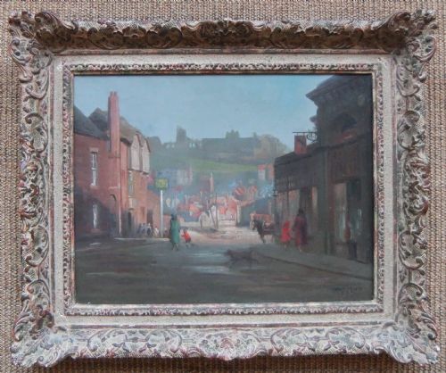 DONALD WOOD WHITBY YORKSHIRE OIL PAINTING - ADDITIONAL PHOTO 1