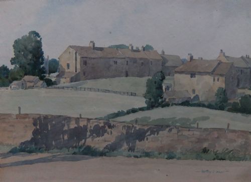 STANLEY ORCHART ABERFORD YORKSHIRE WATERCOLOUR