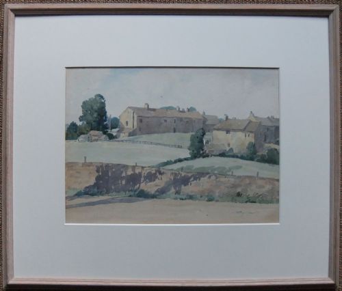 STANLEY ORCHART ABERFORD YORKSHIRE WATERCOLOUR - ADDITIONAL PHOTO 1