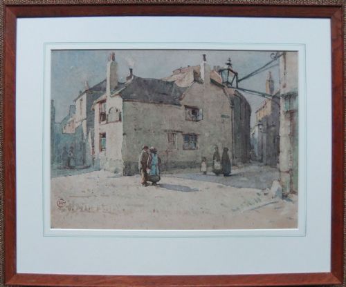 CUTHBERT CROSSLEY THE SLOOP ST IVES WATERCOLOUR - ADDITIONAL PHOTO 1