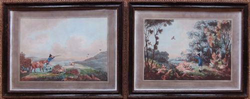 SAM HOWITT SHOOTING PAIR OF OLD PRINTS