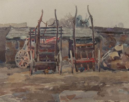 Fred Lawson "The Homestead" Watercolour