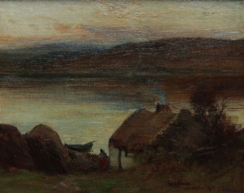 Owen Bowen "Ireland, 1900" Oil Painting