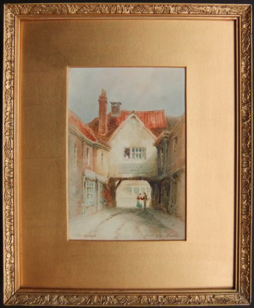 TOM DUDLEY COLLEGE STREET YORK WATERCOLOUR - ADDITIONAL PHOTO 1