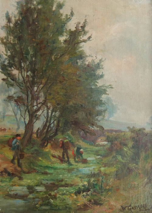 William Greaves "Kilham, Bridlington" Oil Painting