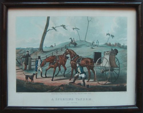 H ALKEN A SPORTING TANDEM OLD PRINTS PAIR - ADDITIONAL PHOTO 2