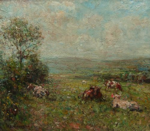 F.w.jackson "A Pastoral" Oil Painting