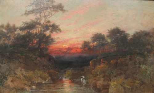 Samuel Lawson Booth "Bolton Woods, Wharfedale" Oil Painting