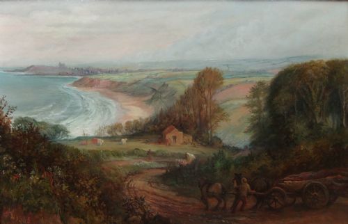 John Ward Knowles "Whitby" Oil Painting