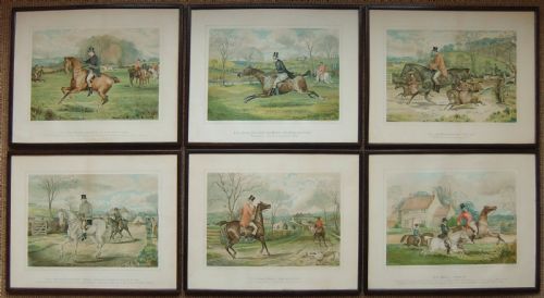 Watkins Wild "Bramham Hunt" Set 6 Prints