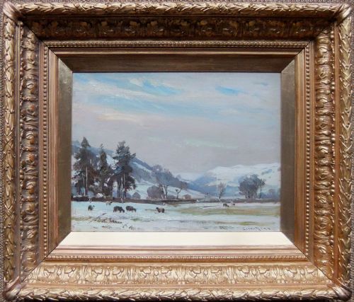 ERNEST HIGGINS RIGG SWALEDALE WINTER OIL PAINTING - ADDITIONAL PHOTO 1