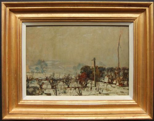 William Greaves "Winter East Keswick" Oil Painting