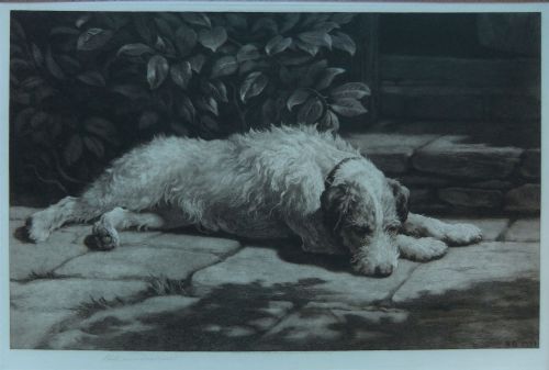 Herbert Dicksee "A Place in the Sun" Etching