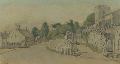 Harry Epworth Allen "Brassington, Derbyshire" Watercolour