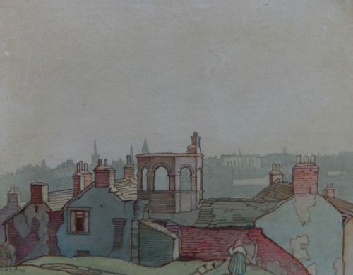 Harry Epworth Allen "Sheffield" Watercolour