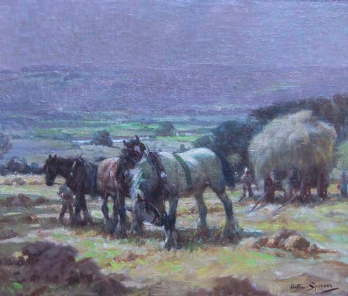 Arthur Spooner "The Close of Day" Oil Painting