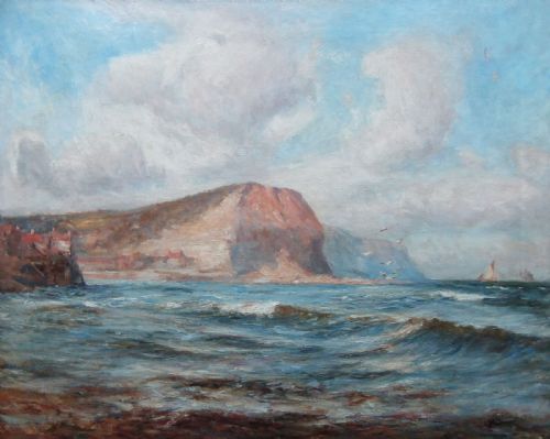 Robert Jobling "Cowbar Nab, Yorkshire" Oil Painting