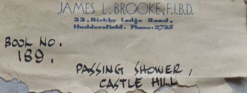 JAMES L BROOKE CASTLE HILL HUDDERSFIELD OIL PAINTING - ADDITIONAL PHOTO 3