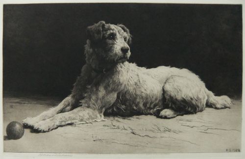 Herbert Dicksee "Ready" Original Etching
