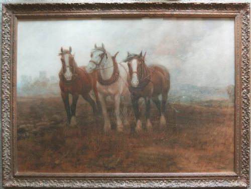ADRIAN JONES THE PLOUGH TEAM WATERCOLOUR - ADDITIONAL PHOTO 1