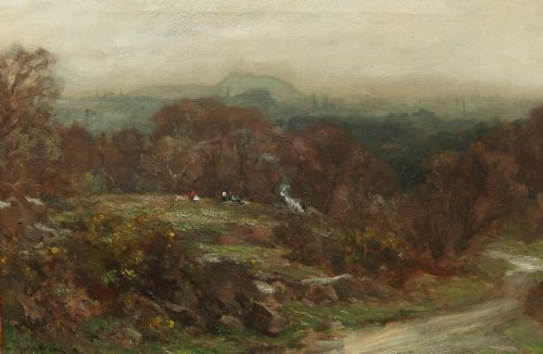 OWEN BOWEN EDINBURGH OIL PAINTING - ADDITIONAL PHOTO 1