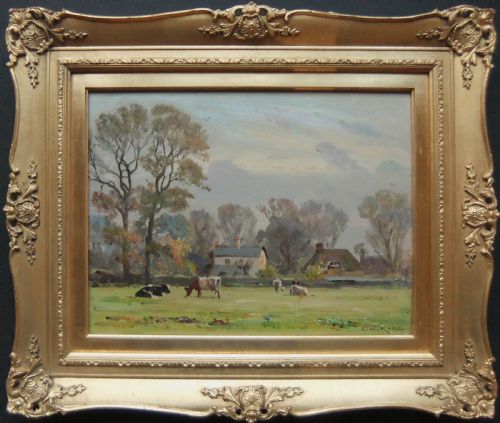 ERNEST HIGGINS RIGG AT LETCHWORTH OIL PAINTING - ADDITIONAL PHOTO 1