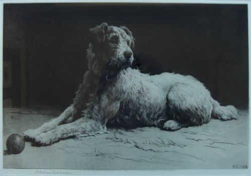 Herbert Dicksee "Ready" Original Etching