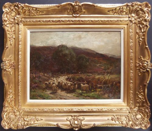 OWEN BOWEN LEAVING THE MOOR OIL PAINTING - ADDITIONAL PHOTO 1