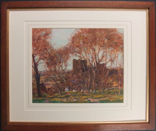GEORGE GRAHAM BOLTON CASTLE WATERCOLOUR - ADDITIONAL PHOTO 1