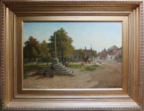 WILLIAM GREAVES THORNTON LE DALE YORKSHIRE OIL PAINTING - ADDITIONAL PHOTO 1