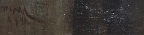 WILLIAM WATT MILNE THE FLOWER GIRL OIL PAINTING - ADDITIONAL PHOTO 2