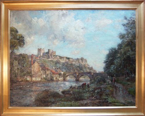 HERBERT ROYLE RICHMOND NORTH YORKSHIRE OIL PAINTING - ADDITIONAL PHOTO 1