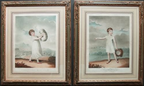 ADAM BUCK WHAT'S THAT MOTHER AND MY DEAR LITTLE SHOCK PAIR ENGRAVINGS - ADDITIONAL PHOTO 1