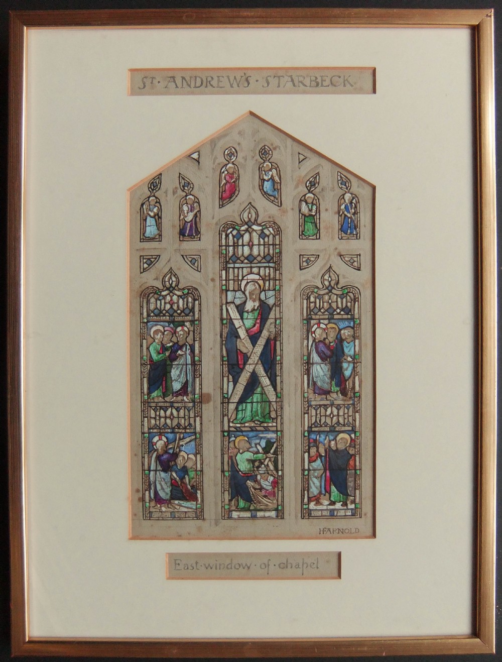 Hugh Arnold (Stained Glass Artist) watercolour, Harrogate interest View II