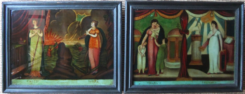 Reverse Mezzotints on Glass 