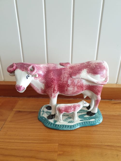 Late 18th C Cow Creamer with Calf Possibly North East