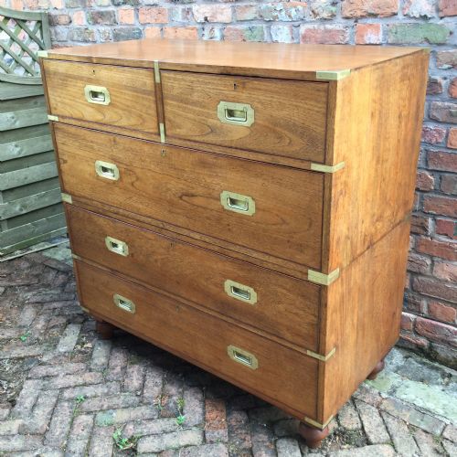A Military/campaign Chest of Drawers