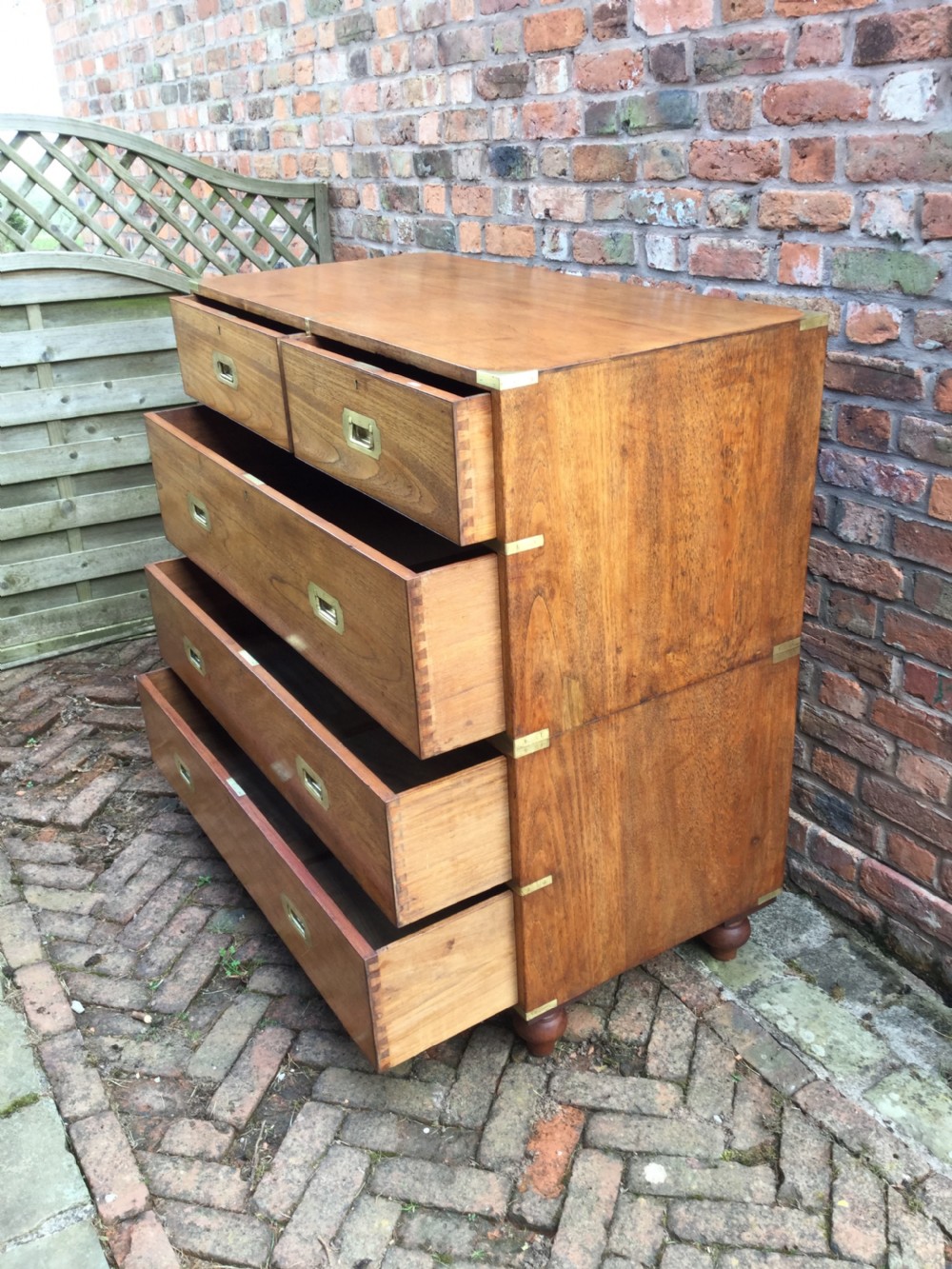 A military/campaign chest of drawers View III