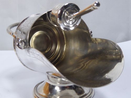 RARE SOLID SILVER VICTORIAN SUGAR SCUTTLE - ADDITIONAL PHOTO 2