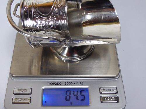 RARE SOLID SILVER VICTORIAN SUGAR SCUTTLE - ADDITIONAL PHOTO 5