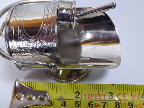 RARE SOLID SILVER VICTORIAN SUGAR SCUTTLE - ADDITIONAL PHOTO 6