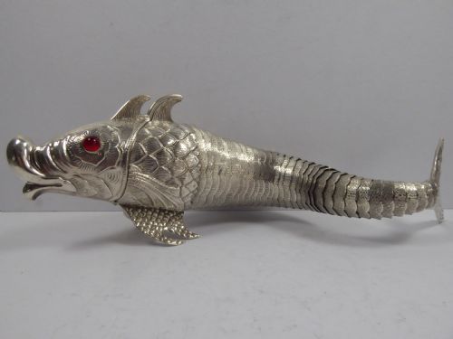 FABULOUS SET OF SOLID SILVER ARTICULATED FISH - ADDITIONAL PHOTO 6