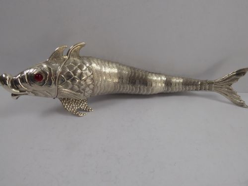 FABULOUS SET OF SOLID SILVER ARTICULATED FISH - ADDITIONAL PHOTO 7