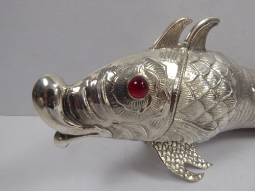 FABULOUS SET OF SOLID SILVER ARTICULATED FISH - ADDITIONAL PHOTO 8