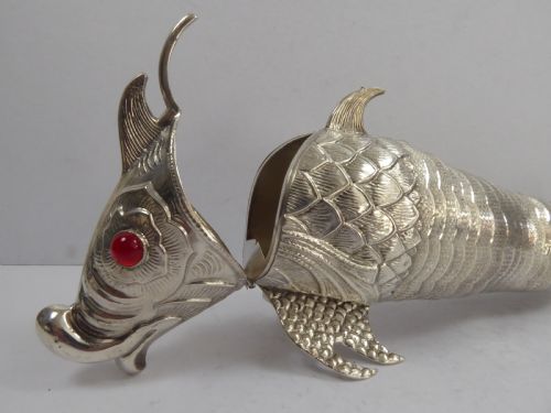 FABULOUS SET OF SOLID SILVER ARTICULATED FISH - ADDITIONAL PHOTO 9