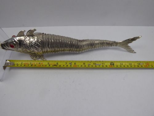 FABULOUS SET OF SOLID SILVER ARTICULATED FISH - ADDITIONAL PHOTO 11