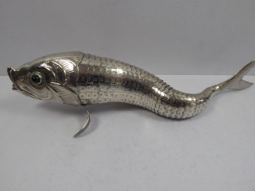 FABULOUS SET OF SOLID SILVER ARTICULATED FISH - ADDITIONAL PHOTO 12