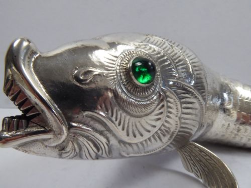 FABULOUS SET OF SOLID SILVER ARTICULATED FISH - ADDITIONAL PHOTO 15