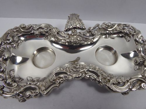 SOLID SILVER INKWELL 1829 - ADDITIONAL PHOTO 4