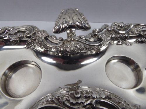SOLID SILVER INKWELL 1829 - ADDITIONAL PHOTO 6
